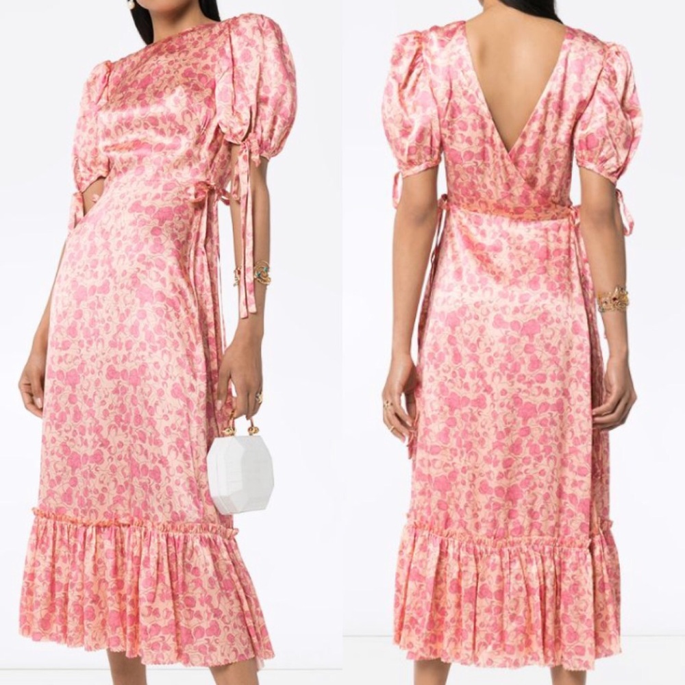 New The Vampire’s Wife The Honey Trap Printed Silk Dress 1